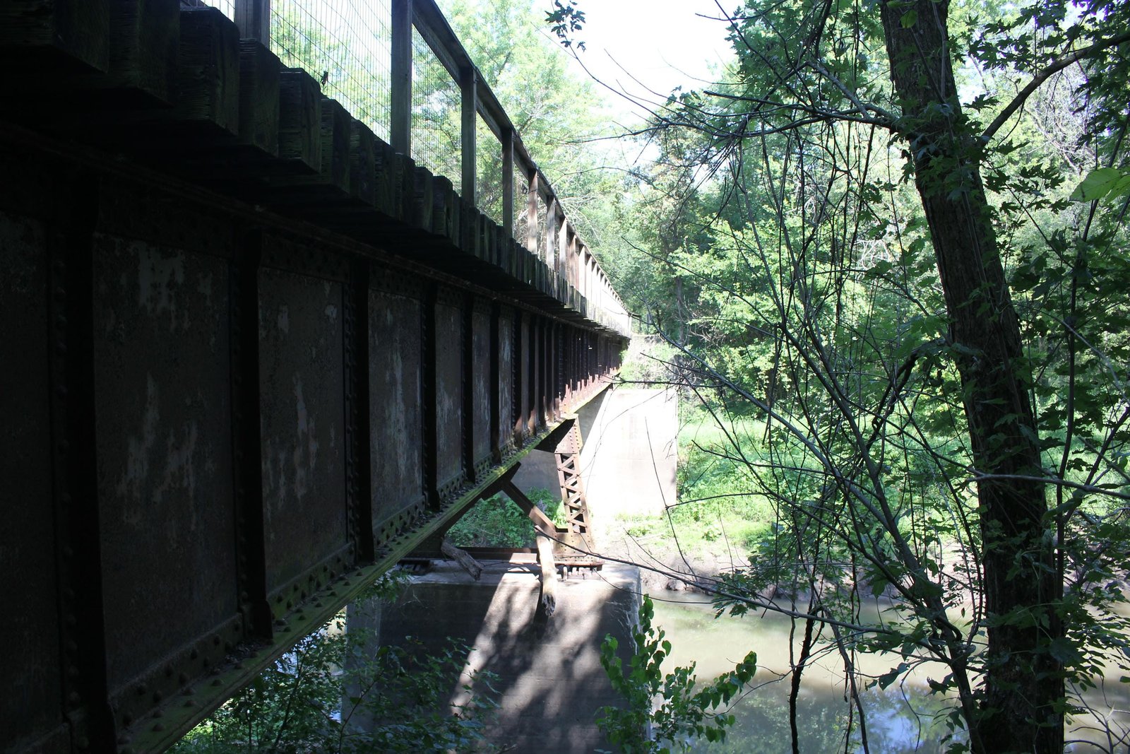 Looking north